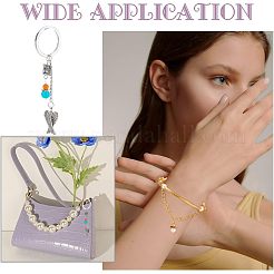 60 шт. 5-х цветные бусины из нержавеющей стали 304&nbsp;STAS-UN0039-52