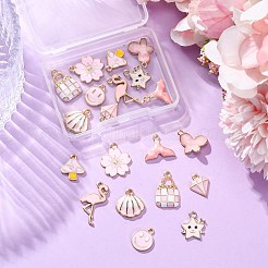 20шт 10 стиля подвески из сплава с эмалью&nbsp;ENAM-FP0002-55