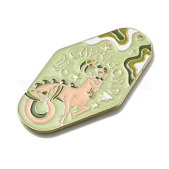 Большие подвески из сплава эмали с изображением двенадцати созвездий&nbsp;LS-ENAM-D305-06A-G