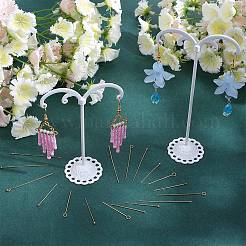 180 шт. 6 шт. латунных штифта с плоской и круглой головкой и штифт с ушком&nbsp;KK-SC0005-24