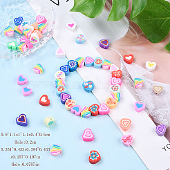 200шт бусины из полимерной глины ручной работы&nbsp;CLAY-YW0002-20