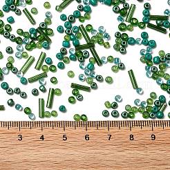 Непрозрачные и прозрачные внутри цветные стеклянные бусины&nbsp;SEED-F004-02F