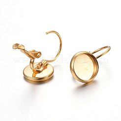 Серьги с застежкой-рычагом из нержавеющей стали 304&nbsp;LS-X-STAS-F191-03G-8mm