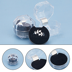 50 шт восьмиугольные прозрачные пластиковые коробки для колец&nbsp;OBOX-DC0001-02B