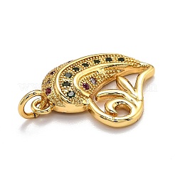 Латунные микро проложить кубического циркония подвески&nbsp;ZIRC-O039-15G