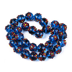 Эмалевые бусины ручной работы в технике лэмпворк&nbsp;LAMP-T023-23B