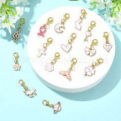 20шт 20 стиля подвеска из сплава эмали украшения&nbsp;HJEW-FS00048