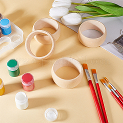 Незавершенный деревянный браслет для женщин&nbsp;BJEW-WH0018-18