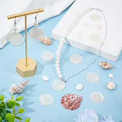 Подвески из натуральных ракушек Capiz&nbsp;SHEL-AR0001-07