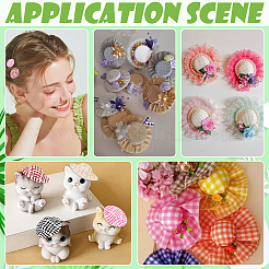 40 шт. тканевая кукольная шапочка&nbsp;AJEW-SC0031-31A