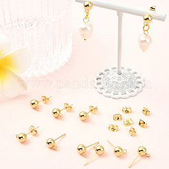 40 шт. фурнитура для сережек-гвоздиков из нержавеющей стали 304&nbsp;STAS-SC0010-54