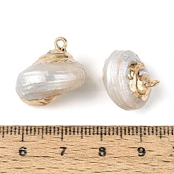 Гальванические подвески из натуральной спирали&nbsp;SSHEL-N042-04