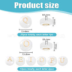 32 шт. 26 вида стеклянных и золотых эмалевых бусин&nbsp;G-PH0003-21