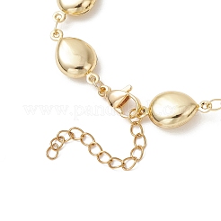 Изготовление браслета из цепочки с каплевидными звеньями из нержавеющей стали 304.&nbsp;AJEW-JB01574