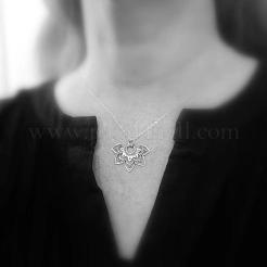 Богемный полумандала цветок сплава кулон ожерелья для женщин&nbsp;FS-WG48F63-01