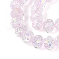 Нити из фольгированных бусин лэмпворк ручной работы&nbsp;FOIL-T008-09B