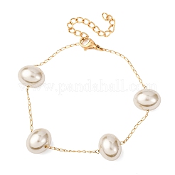 Браслеты из акрилового искусственного жемчуга&nbsp;BJEW-F519-01G