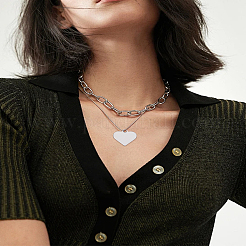 12 шт. 2-х цветные подвески из нержавеющей стали 304&nbsp;STAS-LP0002-35