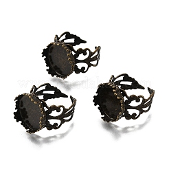 Античный бронзовые компоненты латунь филигрань кольцо&nbsp;X-KK-E477-AB-NF