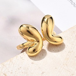 Кольца-манжеты-бабочки из нержавеющей стали 304&nbsp;RJEW-Q012-10G