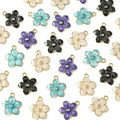 30шт 5 цвета сплава эмалевые подвески&nbsp;ENAM-FS0002-07