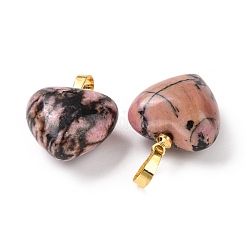 Природные подвески родонит&nbsp;G-I311-A14-G