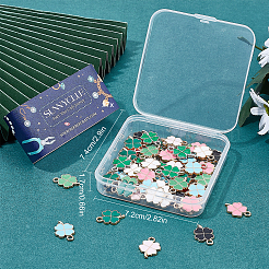 Подвески из сплава эмали 64шт 8 стиля&nbsp;ENAM-SC0003-01