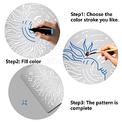 Трафареты для штампов из нержавеющей стали&nbsp;DIY-WH0238-145