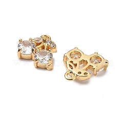 Латунные микро проложить кубического циркония подвески&nbsp;KK-A259-22G-01