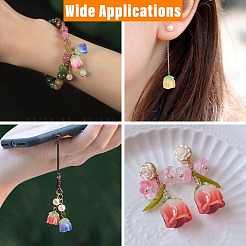 16 шт. 4-цветные градиентные непрозрачные акриловые бусины&nbsp;MACR-CJ0002-32