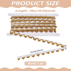 Волнистая кружевная отделка из полиэстера&nbsp;OCOR-LP0002-11