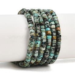 Бусы натуральная африканская бирюза (яшма)&nbsp;G-G345-C23-2x4mm