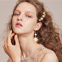 500 шт. 2-х цветные латунные французские крючки для сережек&nbsp;KK-SP0001-39