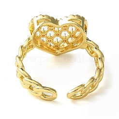 Кольцо Bass Micro Pave с кубическим цирконием&nbsp;RJEW-Z033-14G