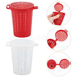 28 шт. 2-цветная пластиковая рыболовная клетка для приманки&nbsp;AJEW-WR0003-05