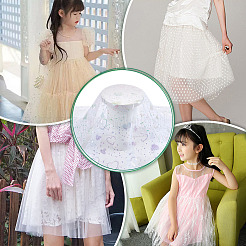 Полиэстеровая сетчатая ткань с рисунком в виде сердца&nbsp;DIY-WH0591-146A