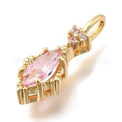 Латунь стекло кулоны&nbsp;LS-KK-U061-20G-05