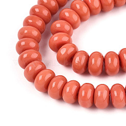 Непрозрачные с напылением стеклянные бусины&nbsp;X-GLAA-ZX008-8mm-18E