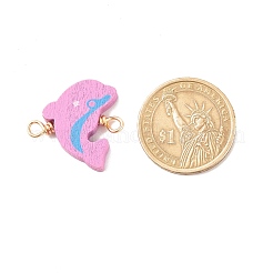 Окрашенные аэрозольной краской деревянные соединительные шармы&nbsp;PALLOY-JF01427-05