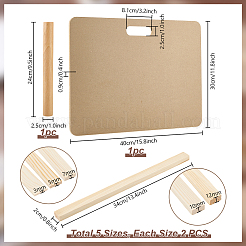 1шт прямоугольные доски МДФ&nbsp;DIY-PH0031-43