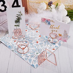 Держатели для карточек из углеродистой стали в стиле 18 шт.&nbsp;AJEW-SZ0001-80RG