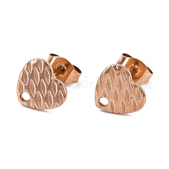 Ионное покрытие (ip) 304 нержавеющая сталь гвоздики фурнитура для сережек&nbsp;STAS-I183-04A-RG