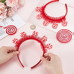 Тканевые леденцы резинки для волос для женщин и девочек&nbsp;OHAR-WH0021-89A