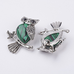 Природного малахита подвески&nbsp;G-E442-01N