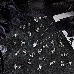 30 шт. подвеска-когти из нержавеющей стали 304 со стразами&nbsp;STAS-BBC0008-35