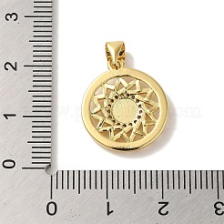 Покрытие стойки латунь микропаве прозрачные подвески из кубического циркония&nbsp;KK-P267-06G