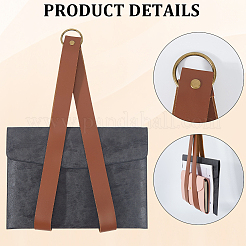 2 шт. настенный держатель-органайзер для журналов из искусственной кожи&nbsp;AJEW-CL0002-23