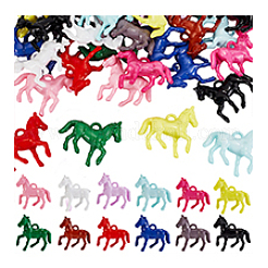 48шт 12 цвета непрозрачные акриловые подвески&nbsp;TACR-PH0001-47