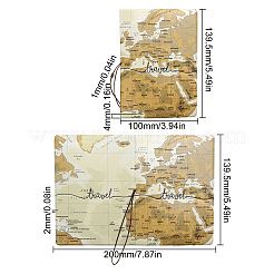 1 шт. чехол-обложка для паспорта из искусственной кожи&nbsp;AJEW-CN0001-12B