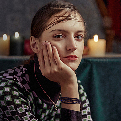 Двухслойный плетеный шнур из искусственной кожи длиной 10 м.&nbsp;LC-PH0001-07B